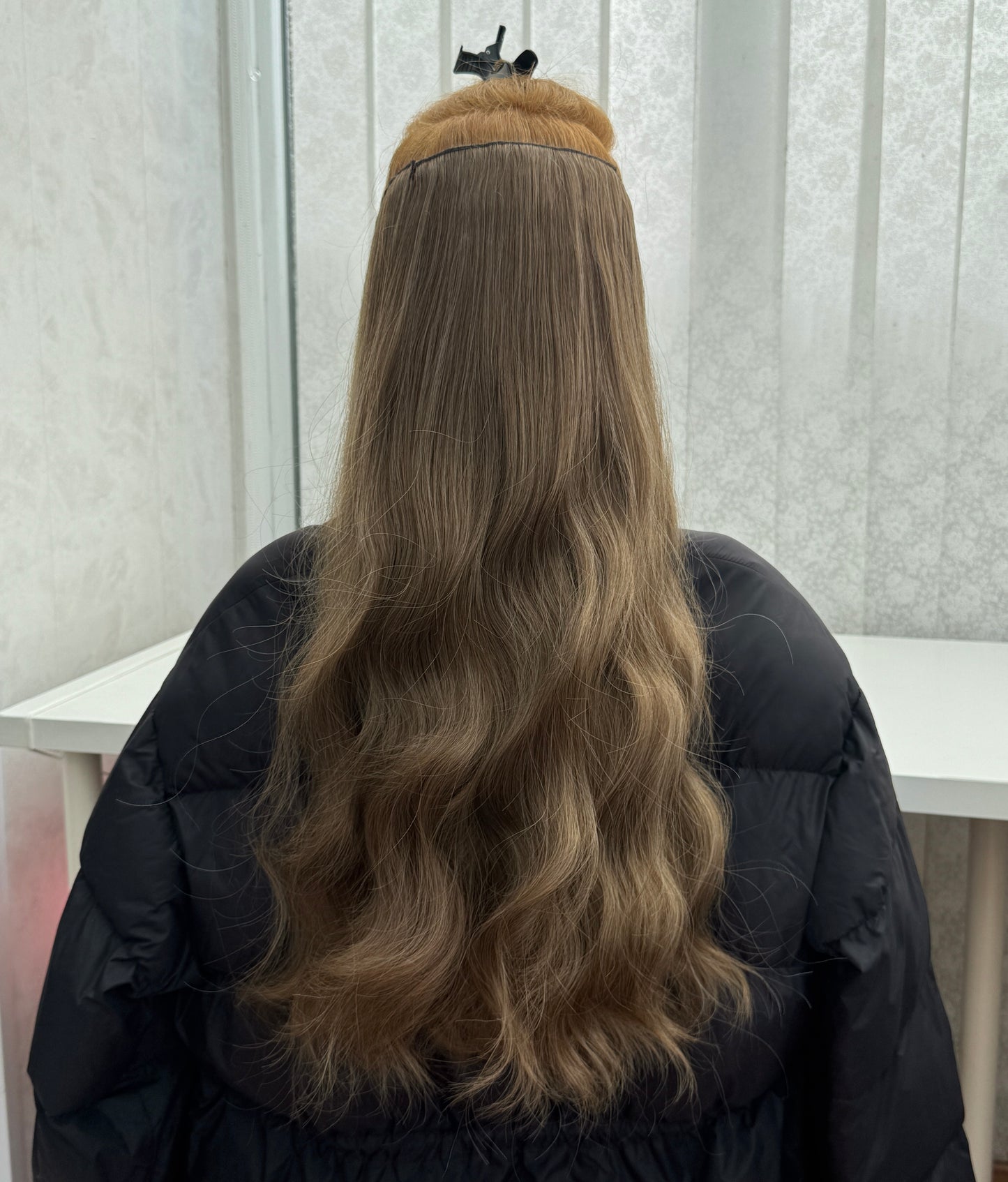 24’ Wavy 220g Bio-Protein Fibre Clip-in Hair Extensions - Ash Brown