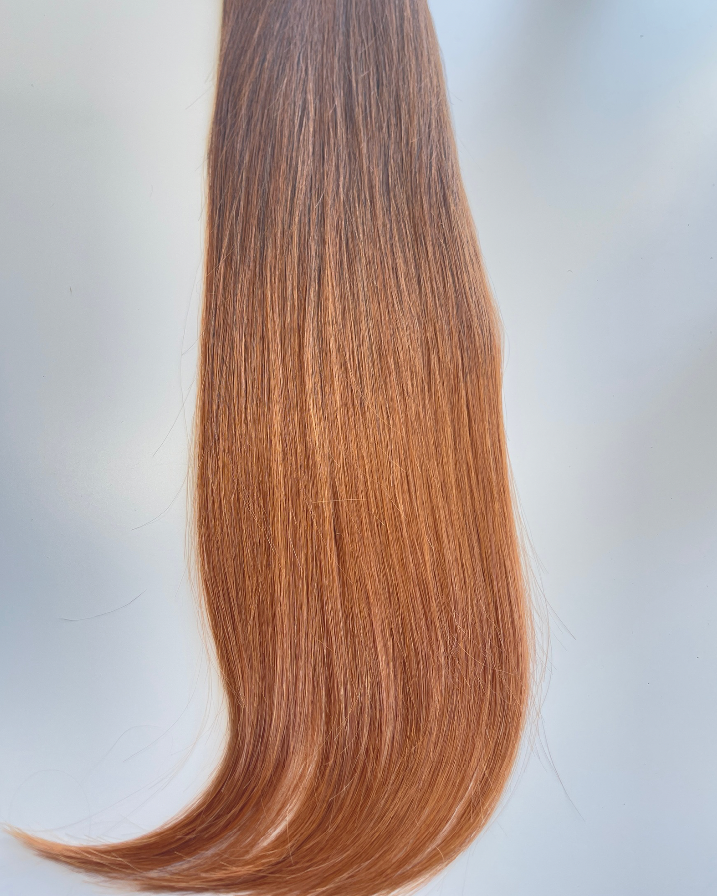 26” 200g Tape-In Weft Bio-Protein Fibre Brown to Copper Ombré