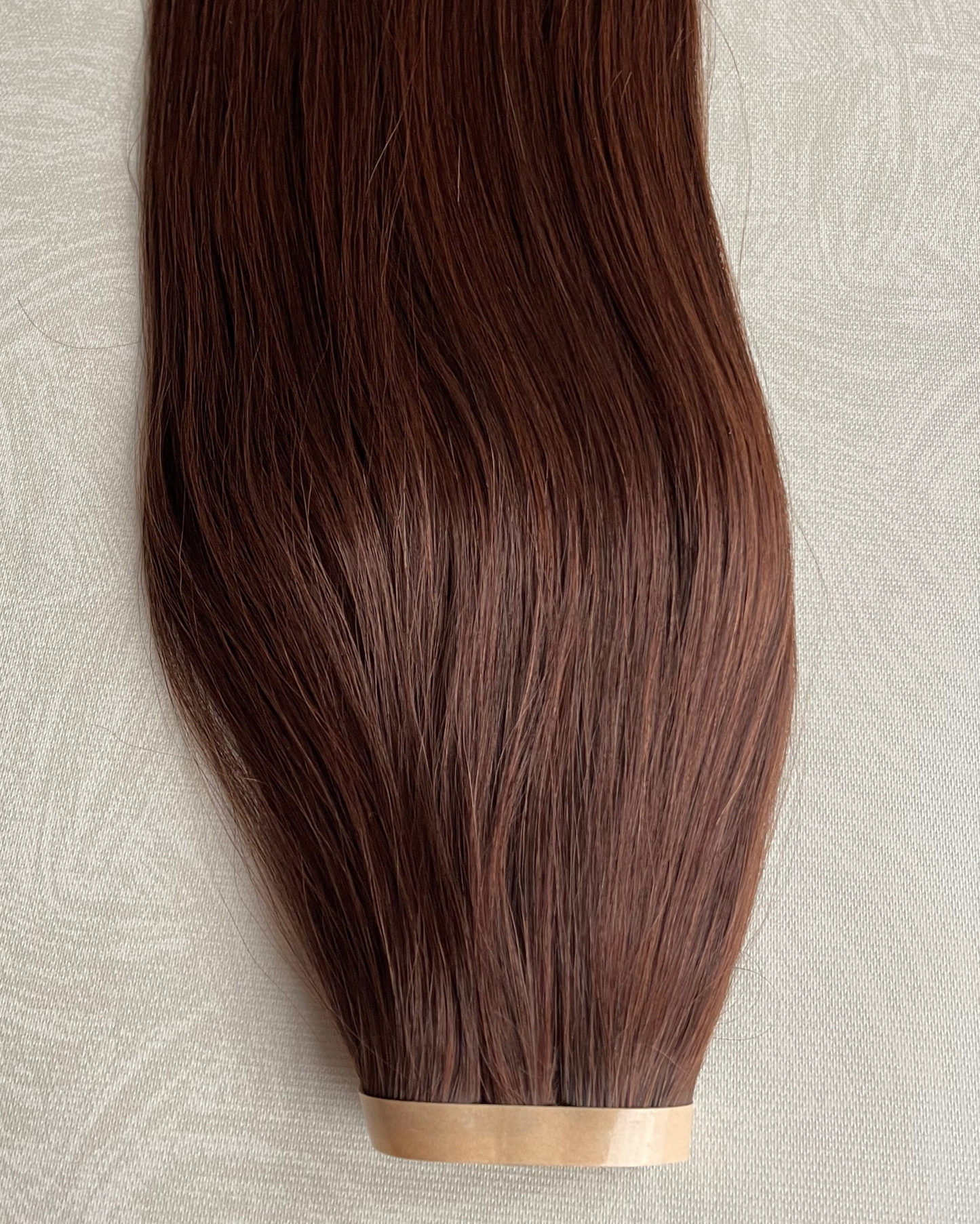 26” 200g Tape-In Weft Bio-Protein Fibre Dark Chestnut