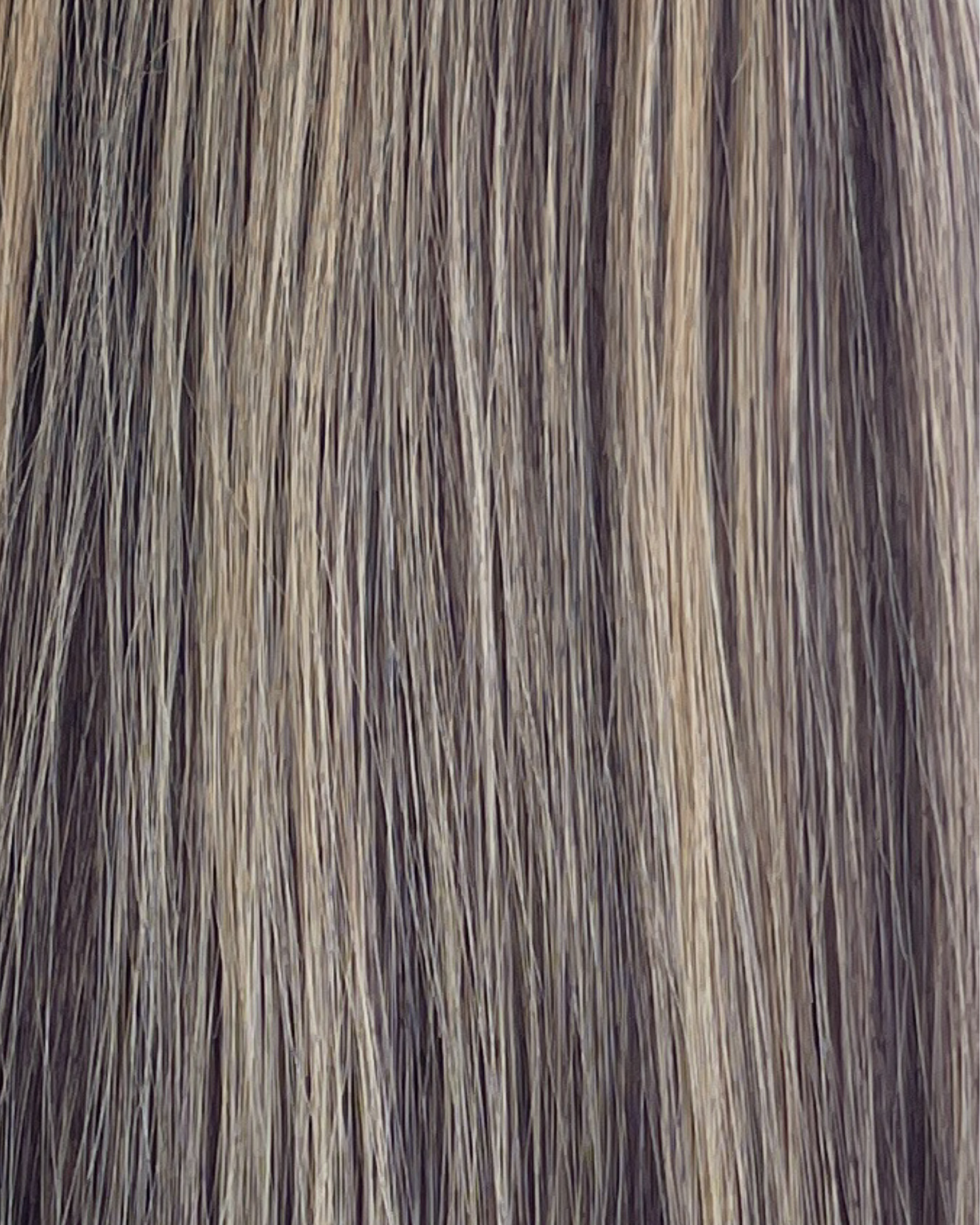 26” 200g Tape-In Weft Bio-Protein Fibre Medium Brown Highlighted