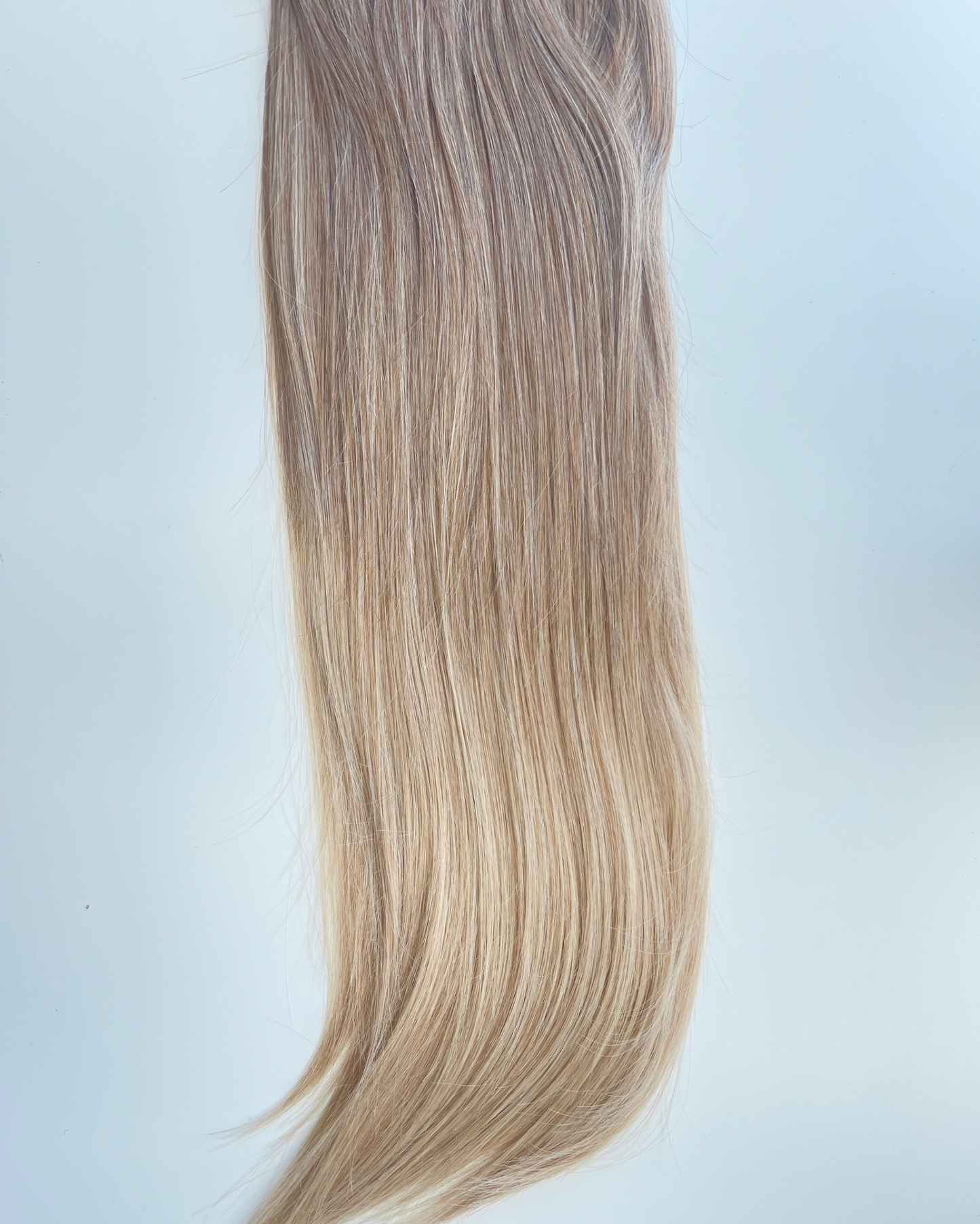 26” 200g Tape-In Weft Bio-Protein Fibre Light Toffee Brown Balayage