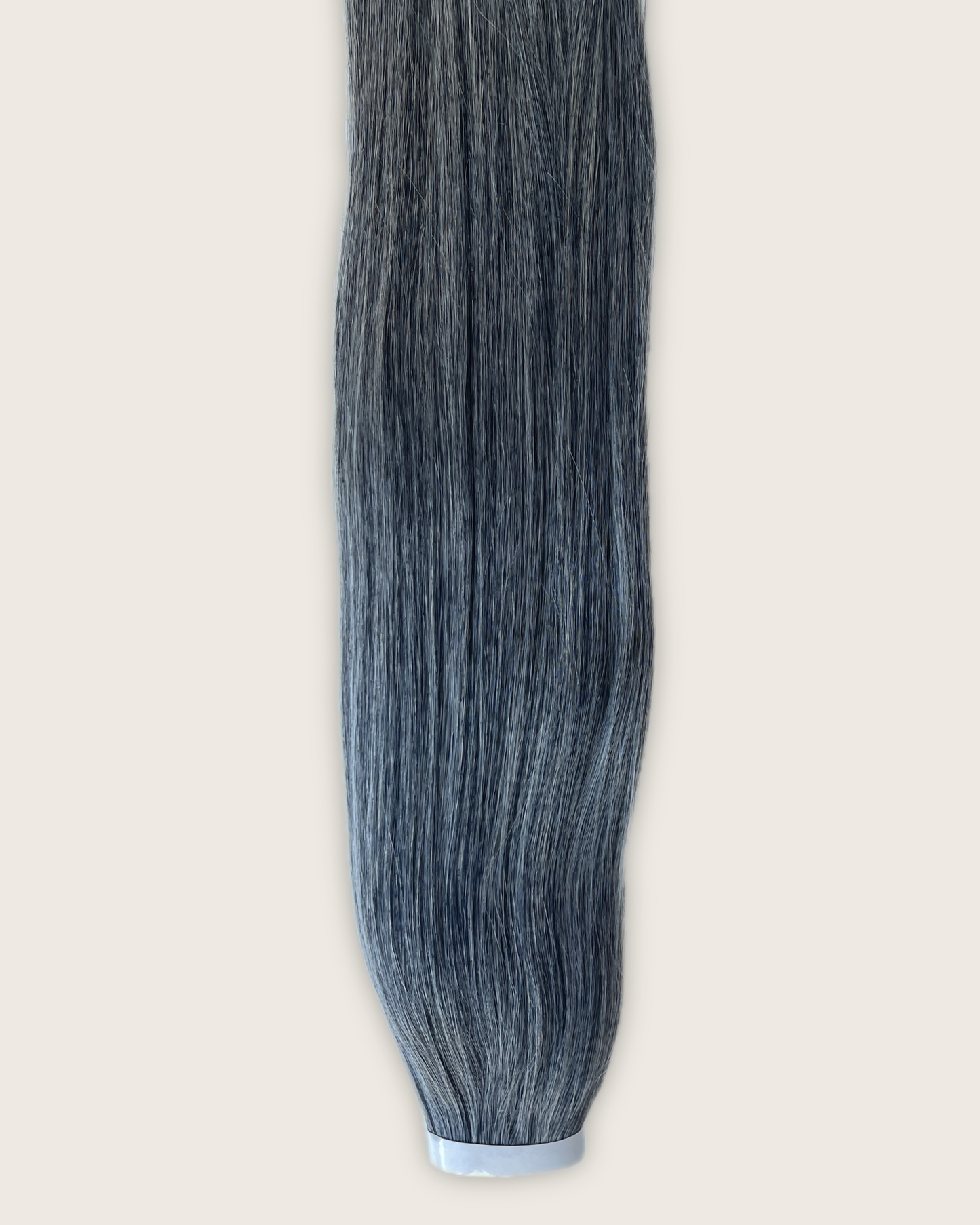 26” 200g Tape-In Weft Bio-Protein Fibre Grey Blending