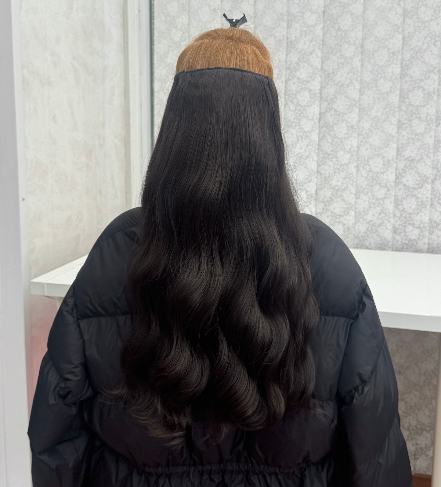 24’ Wavy 220g Bio-Protein Fibre Clip-in Hair Extensions - Dark Brown