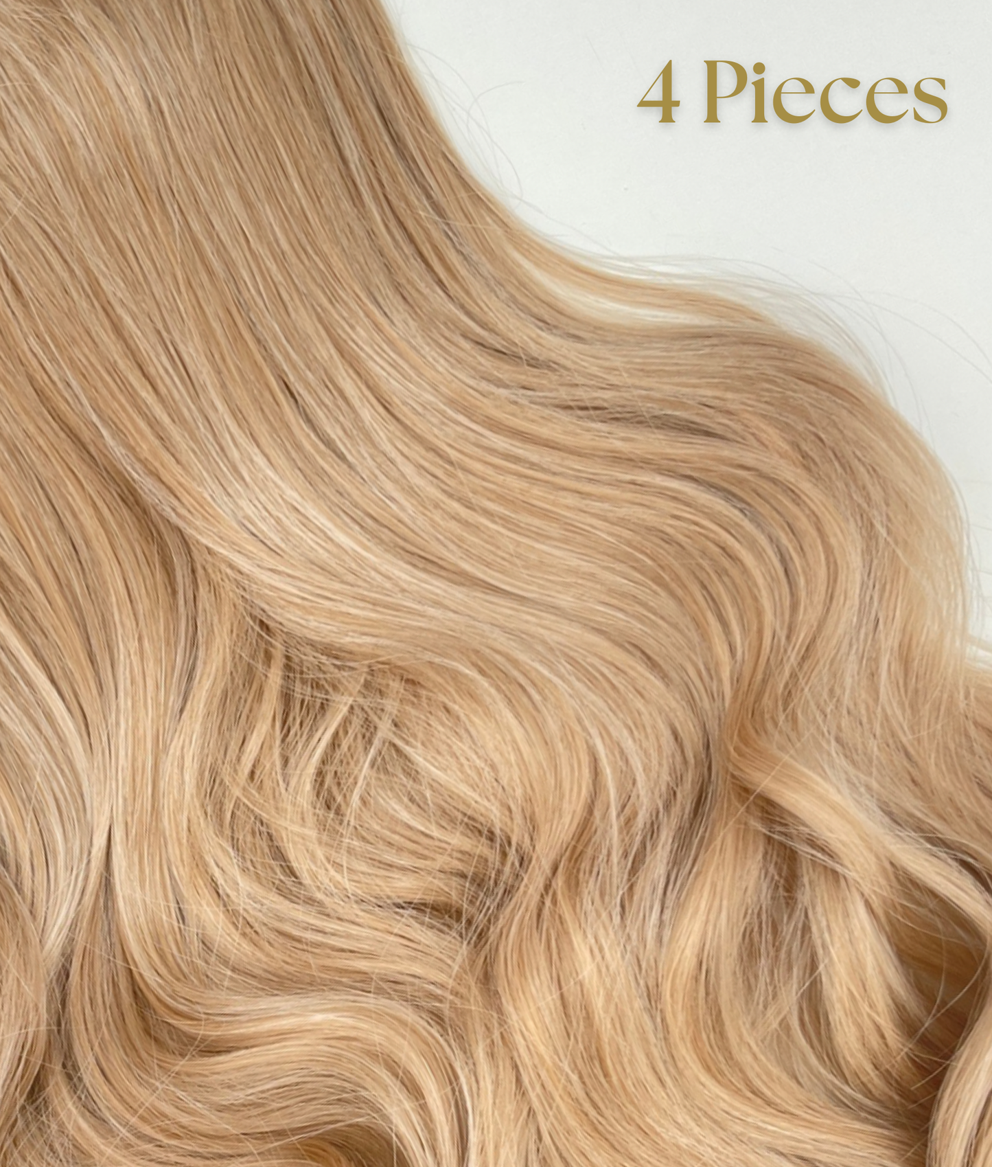 24’ Wavy 220g Bio-Protein Fibre Clip-in Hair Extensions - Honey Blonde