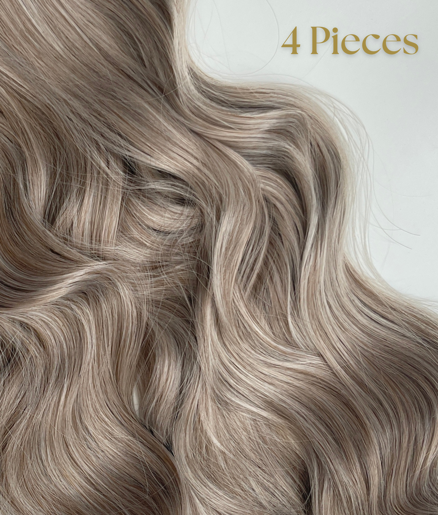 24’ Wavy 220g Bio-Protein Fibre Clip-in Hair Extensions - Mushroom Blonde