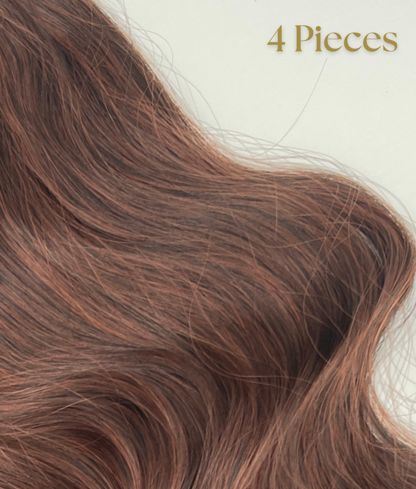 24’ Wavy 220g Bio-Protein Fibre Clip-in Hair Extensions - Rich Auburn