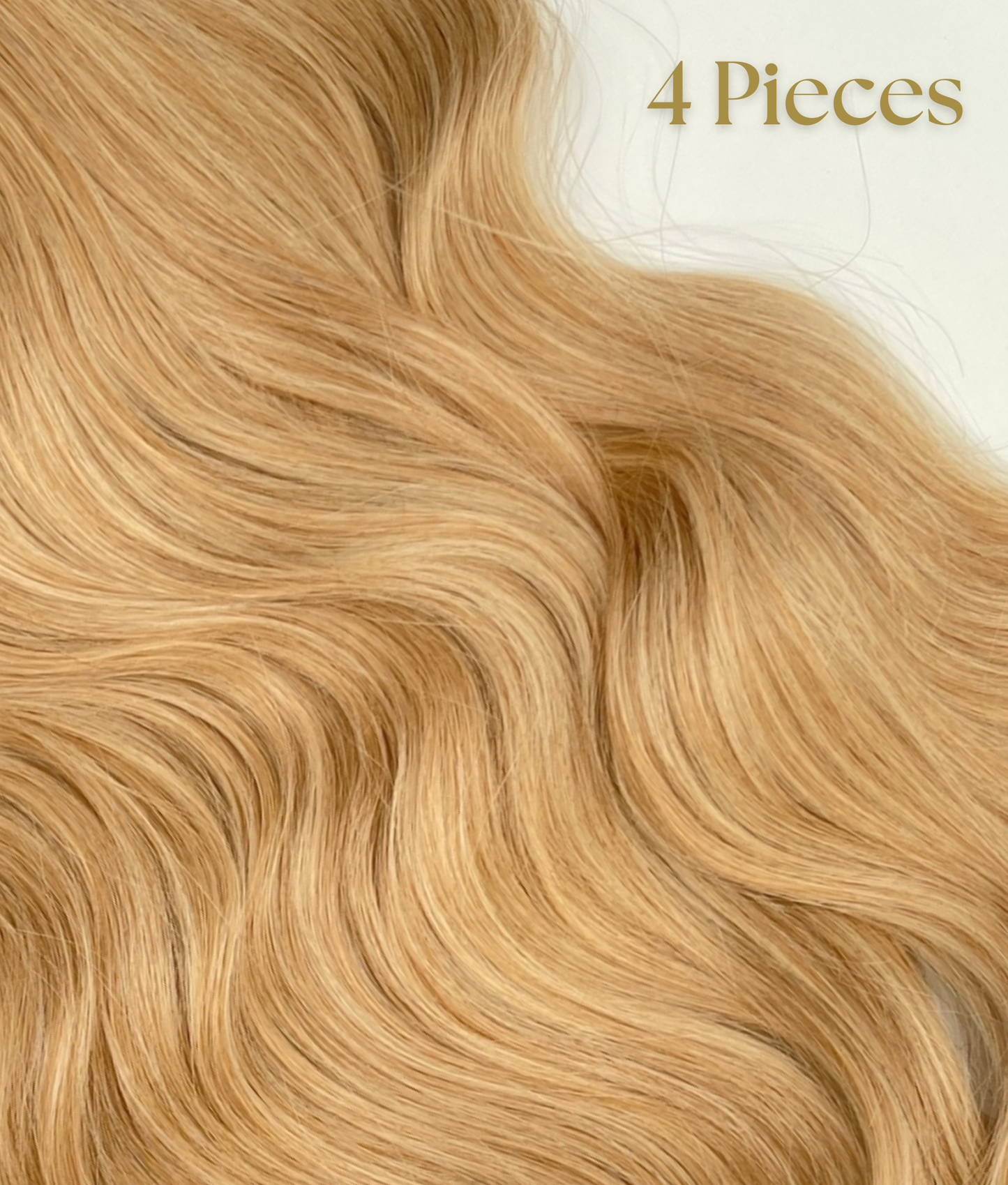 24’ Wavy 220g Bio-Protein Fibre Clip-in Hair Extensions - Golden Blonde
