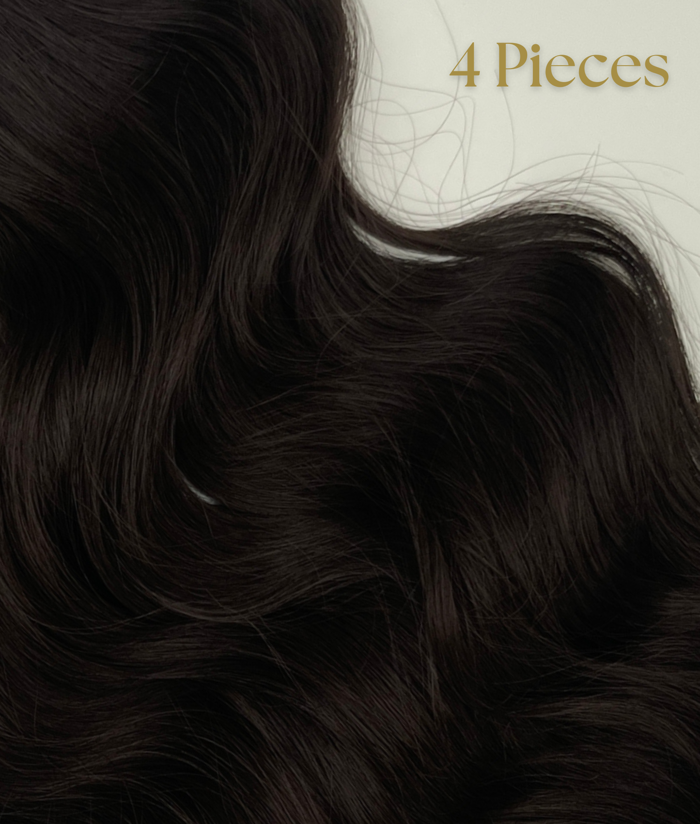 24’ Wavy 220g Bio-Protein Fibre Clip-in Hair Extensions - Dark Brown