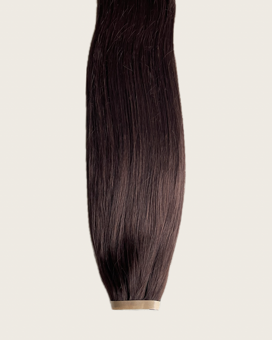 26” 200g Tape-In Weft Bio-Protein Fibre Chocolate Brown