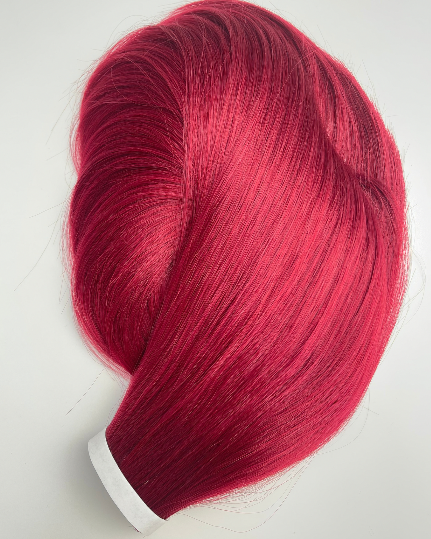26” 200g Tape-In Weft Bio-Protein Fibre Cherry Red
