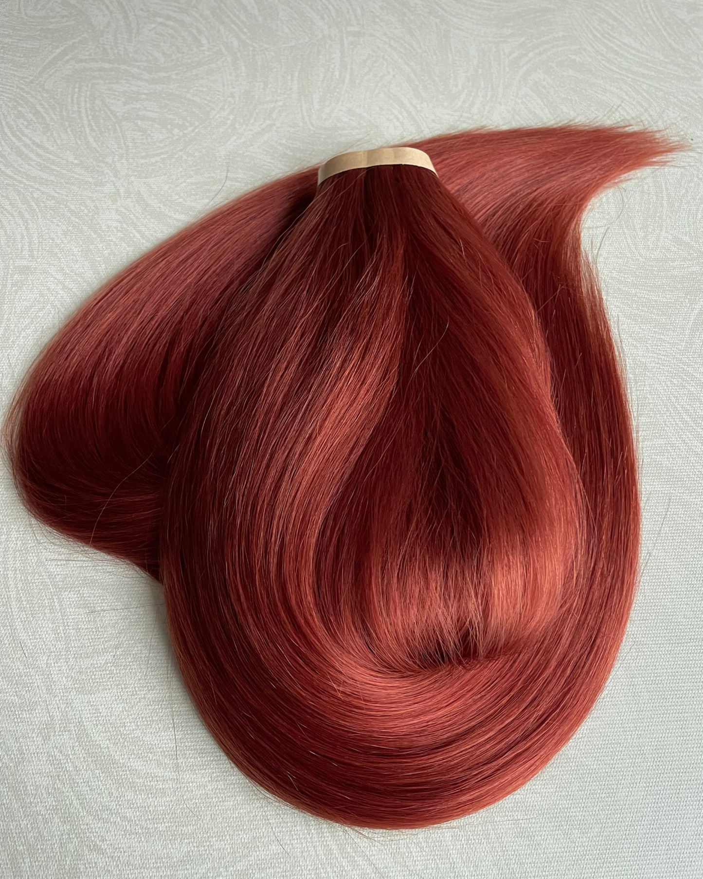 26” 200g Tape-In Weft Bio-Protein Fibre Copper Auburn