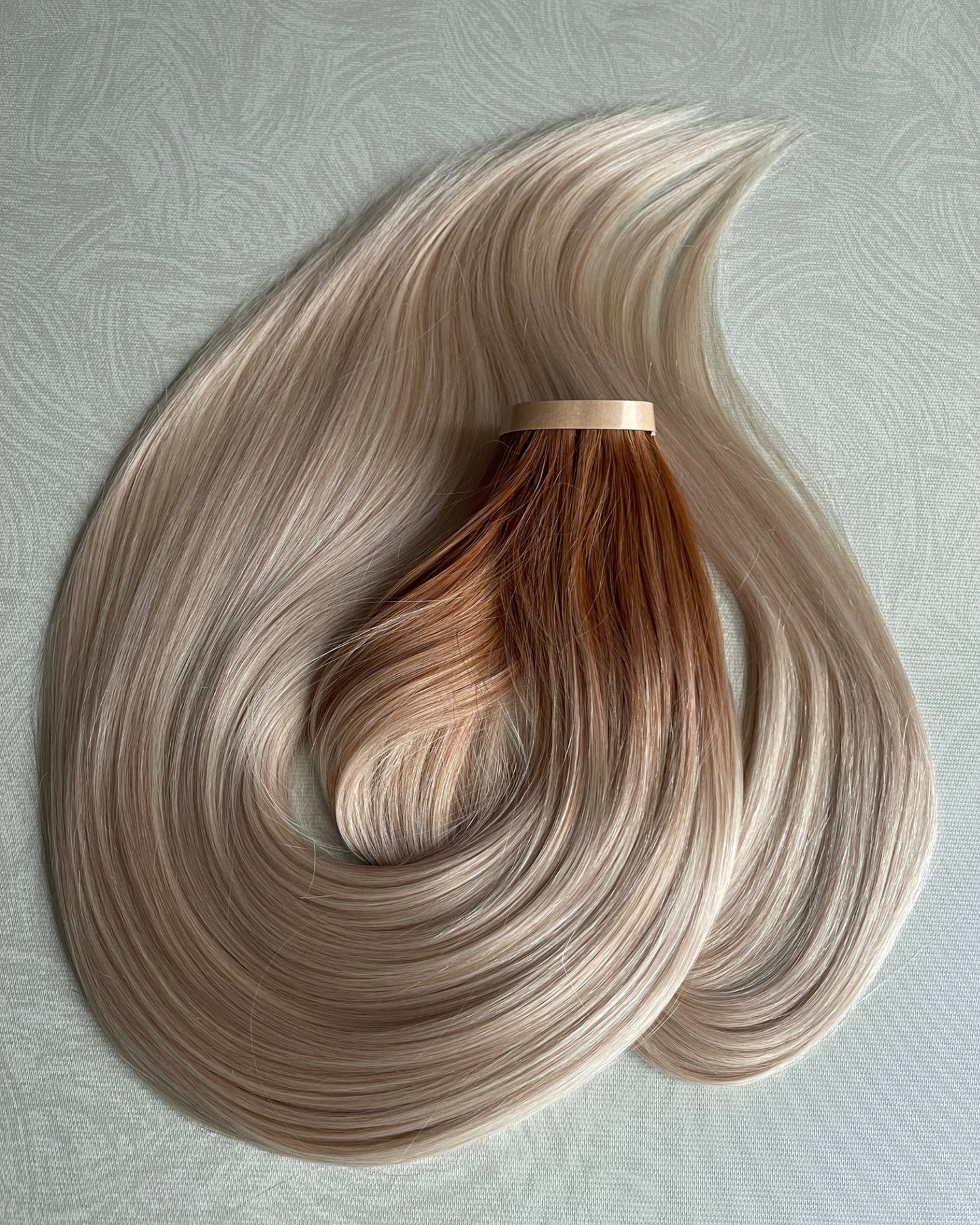 26” 200g Tape-In Weft Bio-Protein Fibre Rooted Light Blonde