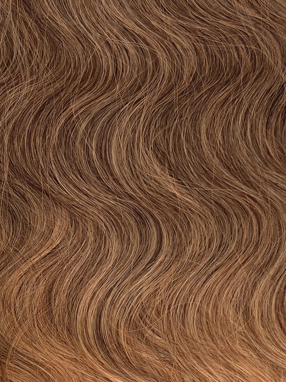 30” Wavy Tape-In Extensions – 210g Bio-Protein Fibre – Brown Caramel Ombré