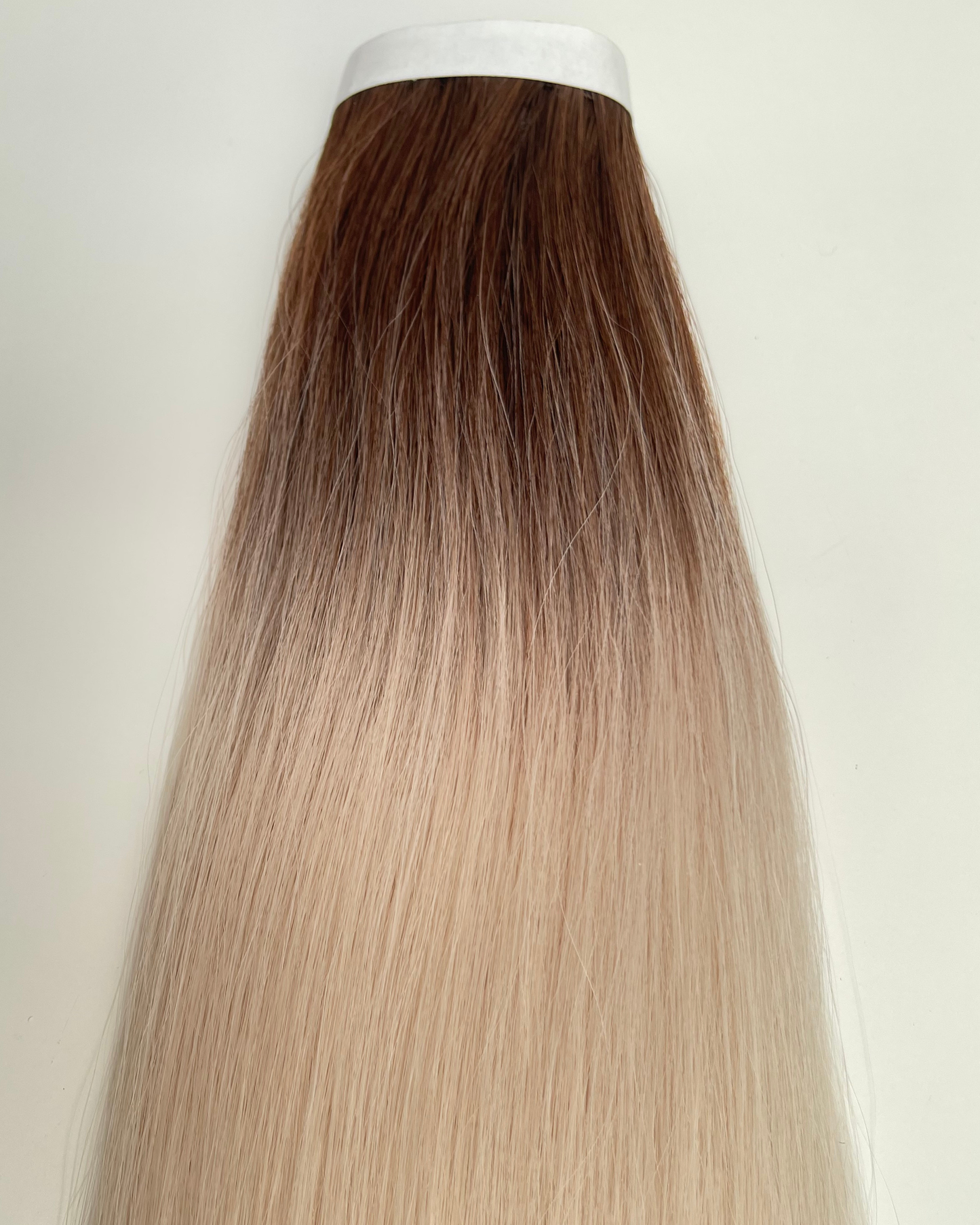 26” 200g Tape-In Weft Bio-Protein Fibre Rooted Bleach Blonde