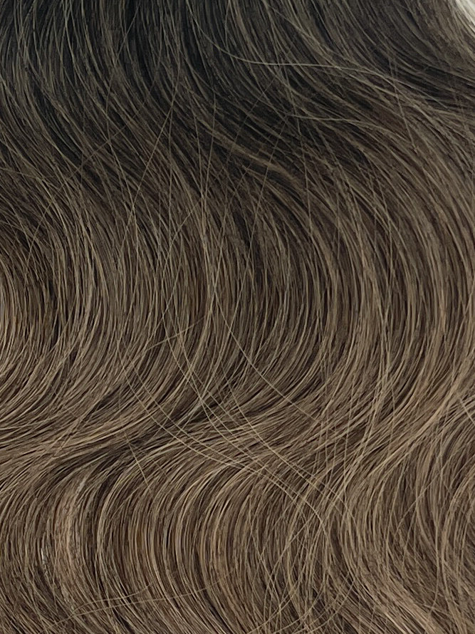 30” Wavy Tape-In Extensions – 210g Bio-Protein Fibre – Ash Brown Balayage