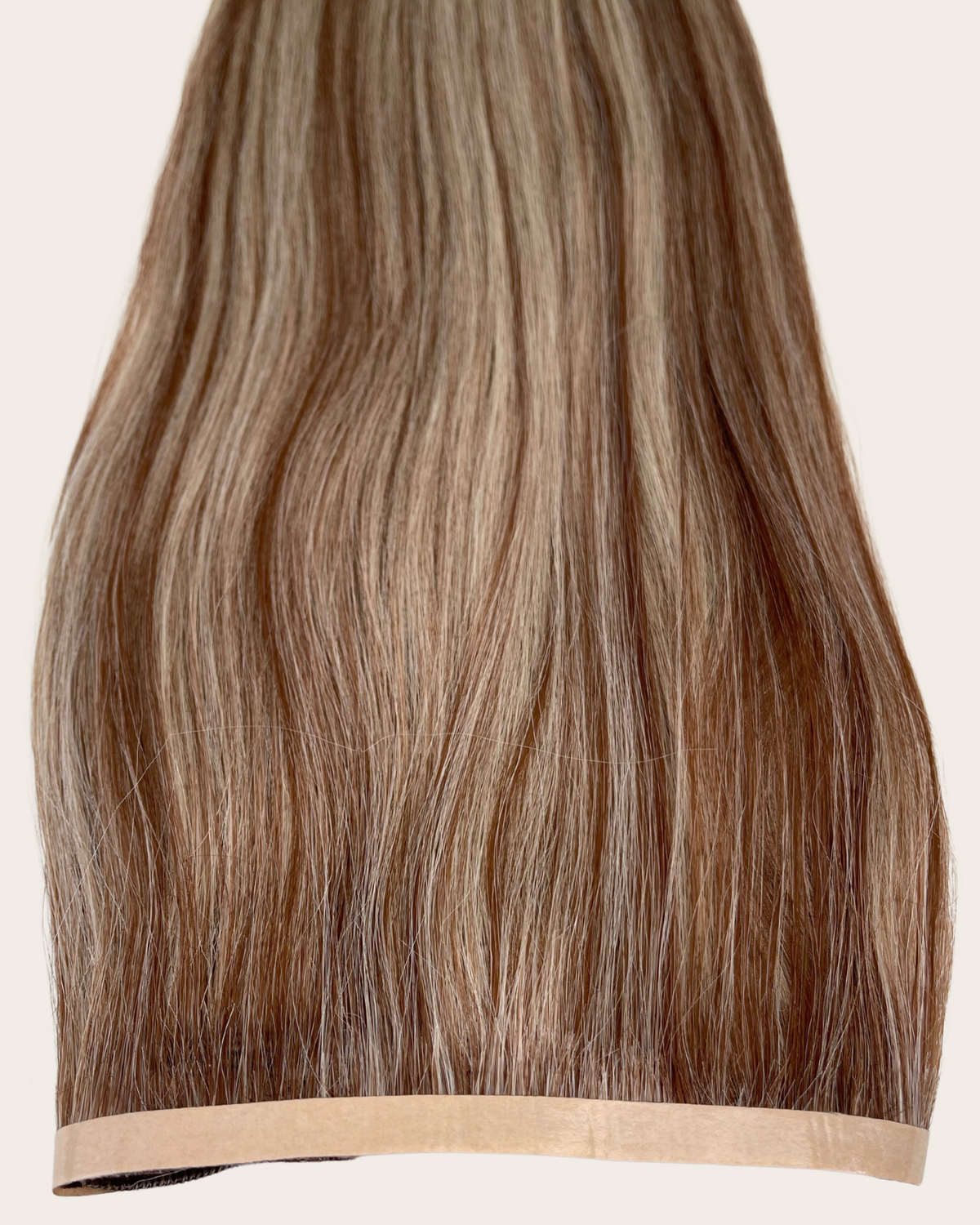 26” 210g Tape-In Weft Bio-Protein Fibre Highlighted Medium Blonde