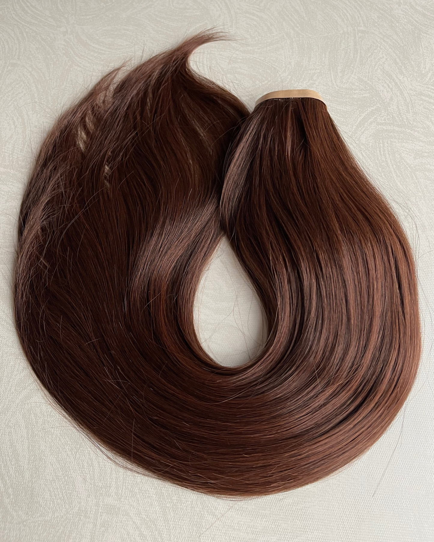 26” 200g Tape-In Weft Bio-Protein Fibre Dark Chestnut
