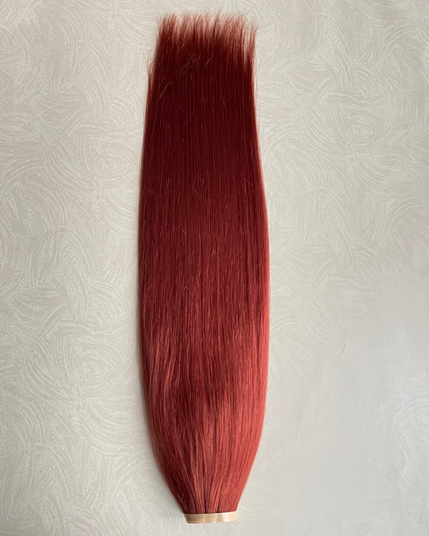 26” 200g Tape-In Weft Bio-Protein Fibre Copper Auburn