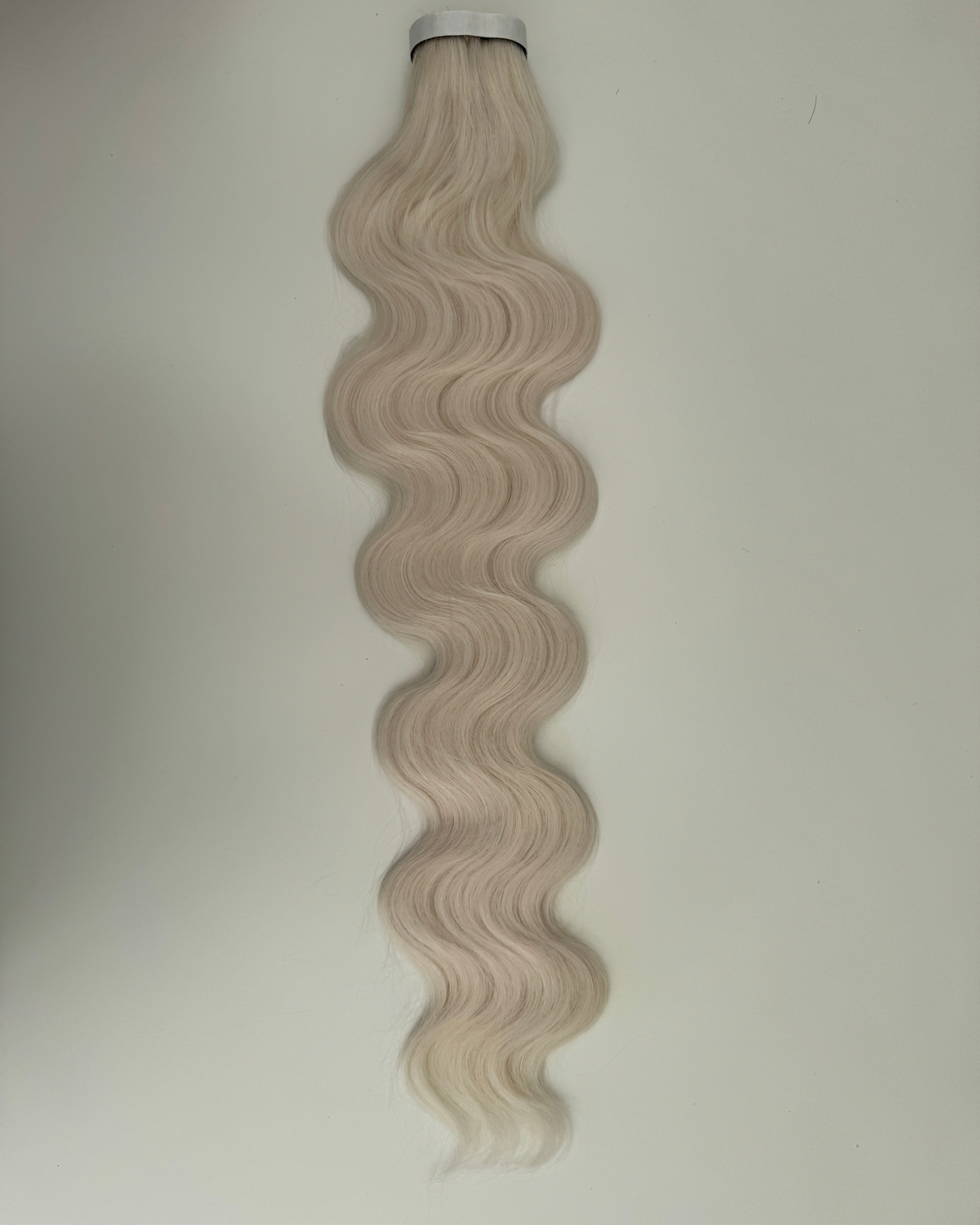 30” Wavy Tape-In Extensions – 210g Bio-Protein Fibre – Ice Blonde