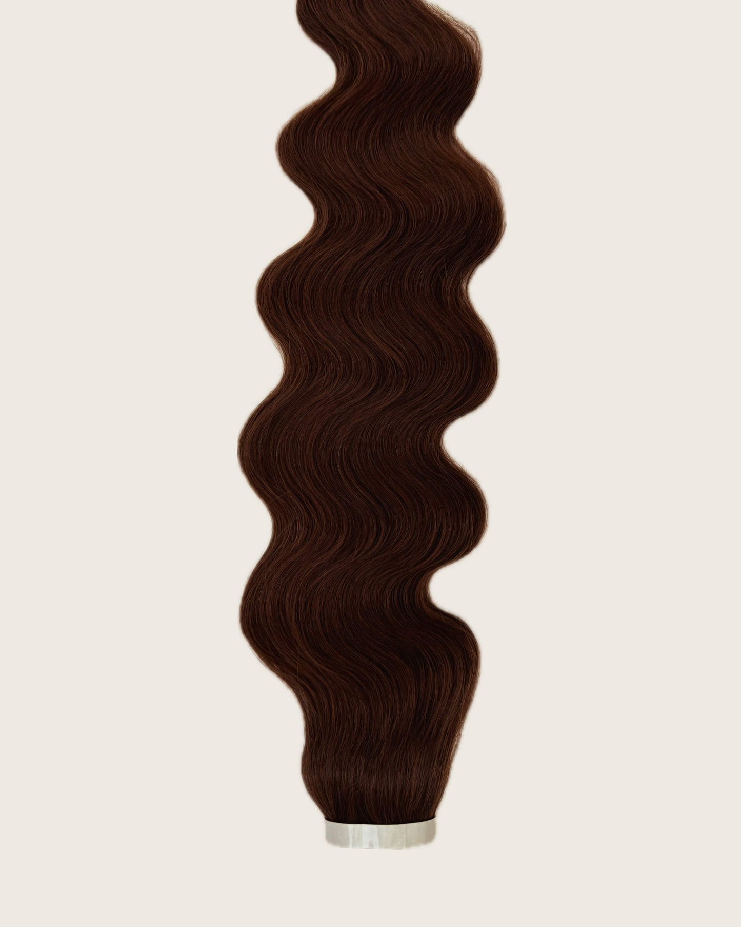 30” Wavy Tape-In Extensions – 210g Bio-Protein Fibre – Chestnut Brown