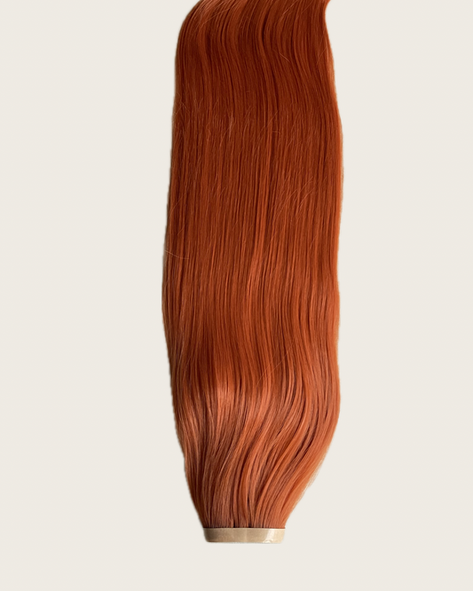 26” 200g Tape-In Weft Bio-Protein Fibre Vibrant Ginger