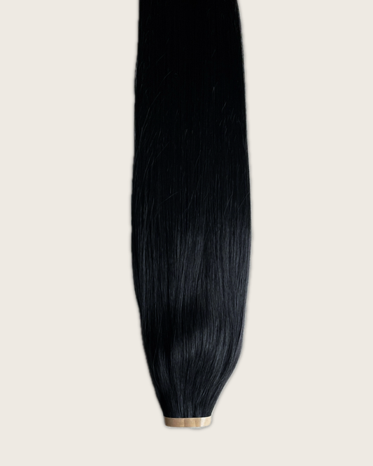 26” 200g Tape-In Weft Bio-Protein Fibre Jet Black