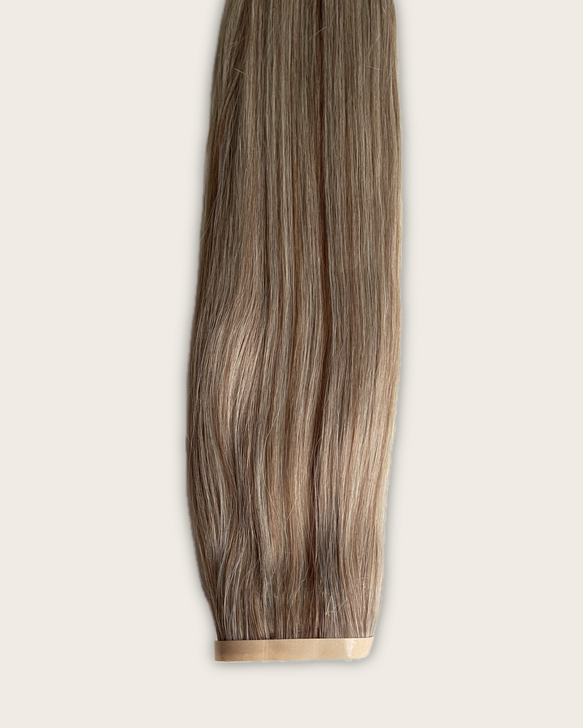26” 210g Tape-In Weft Bio-Protein Fibre Highlighted Medium Blonde