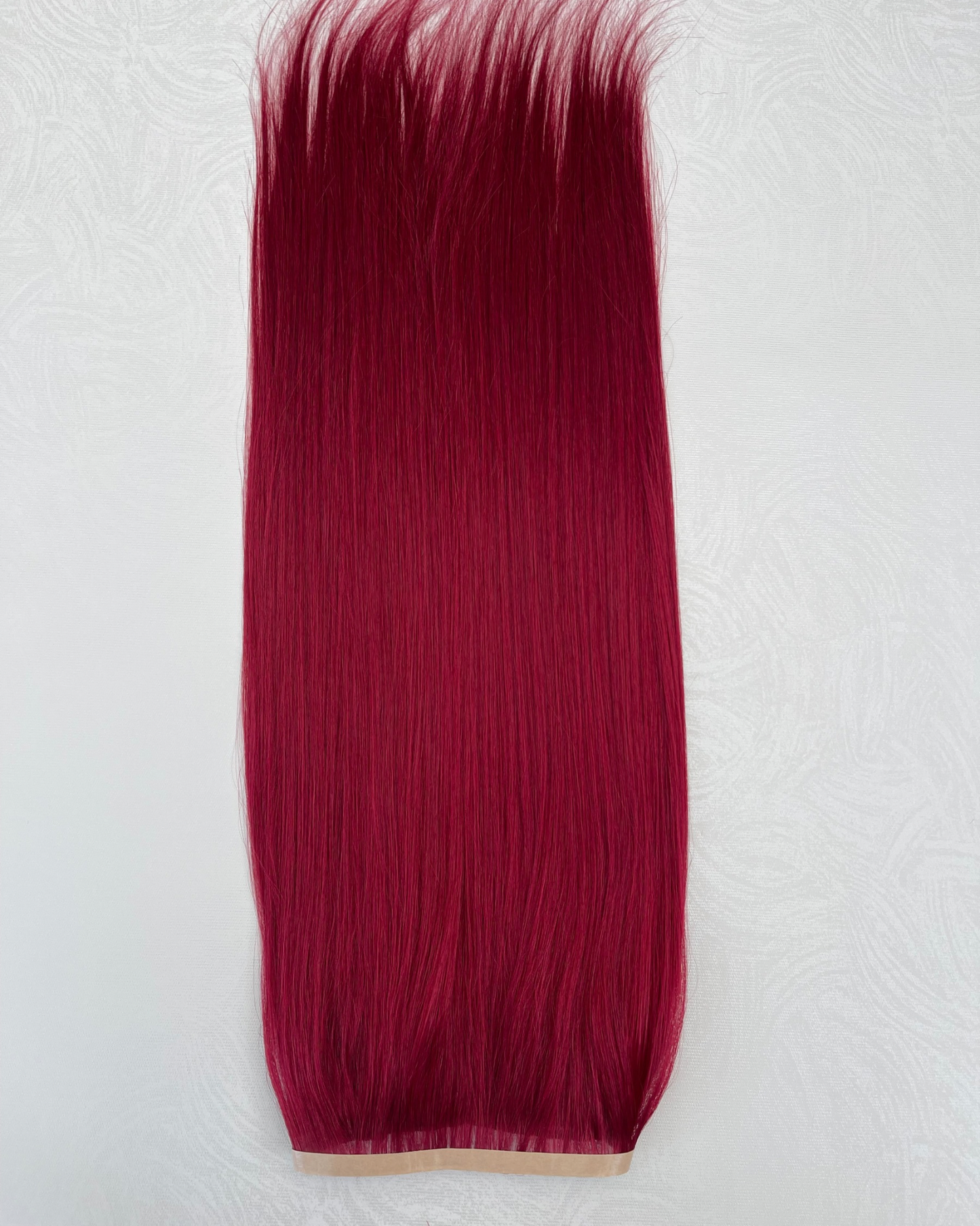 26” 200g Tape-In Weft Bio-Protein Fibre Cherry Red