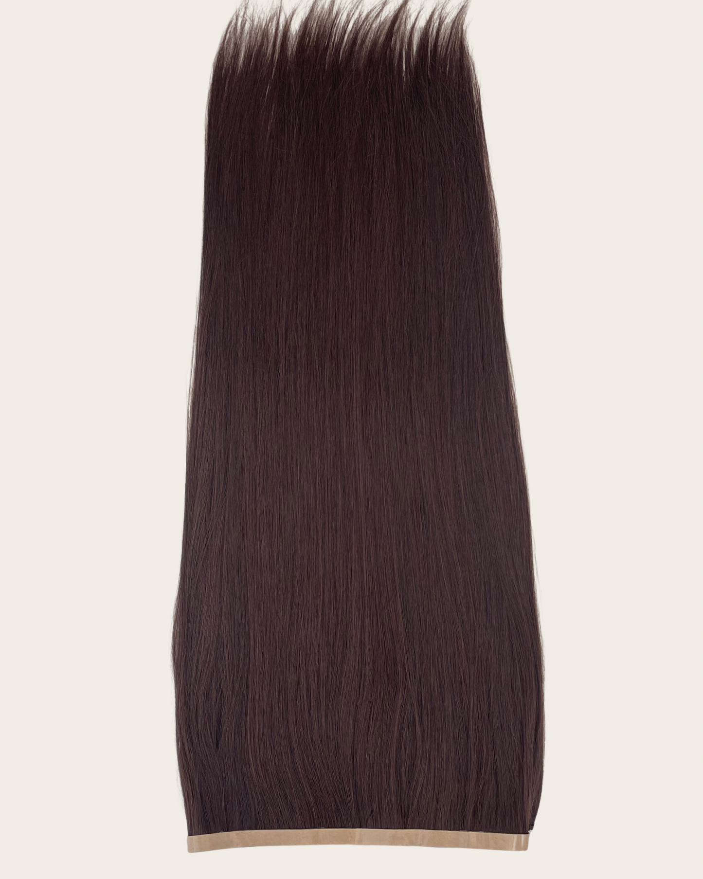 26” 200g Tape-In Weft Bio-Protein Fibre Chocolate Brown