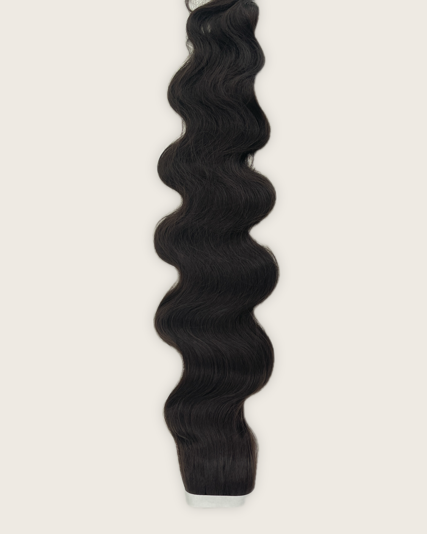 30” Wavy Tape-In Extensions – 210g Bio-Protein Fibre – Natural Black