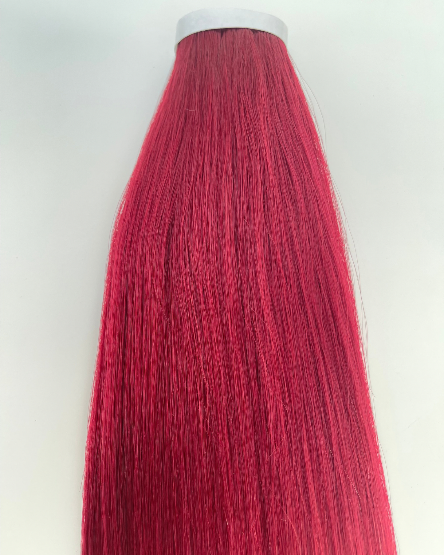 26” 200g Tape-In Weft Bio-Protein Fibre Cherry Red