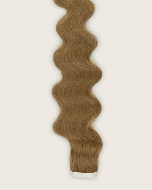 30” Wavy Tape-In Extensions – 210g Bio-Protein Fibre – Honey Blonde