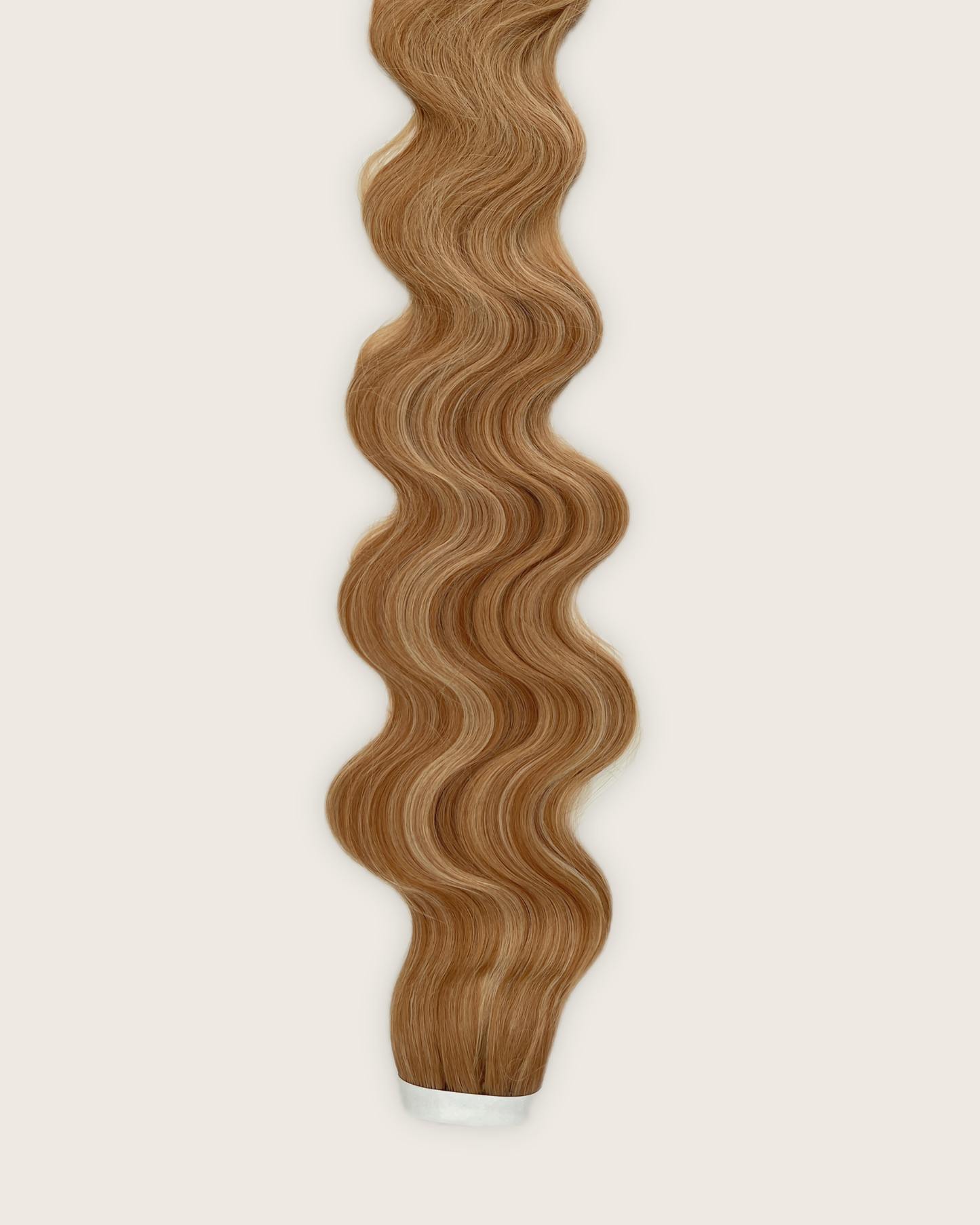 30” Wavy Tape-In Extensions – 210g Bio-Protein Fibre – Highlighted Dark Blonde