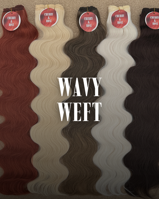 30” Wavy 200g Bio-Protein Fibre Weft Hair Extensions