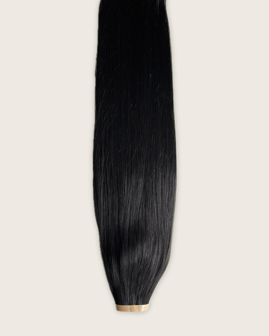 26” 200g Bio-Protein Fibre Tape-In Weft – Natural Black