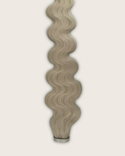 30” Wavy Tape-In Extensions – 210g Bio-Protein Fibre – Ice Blonde