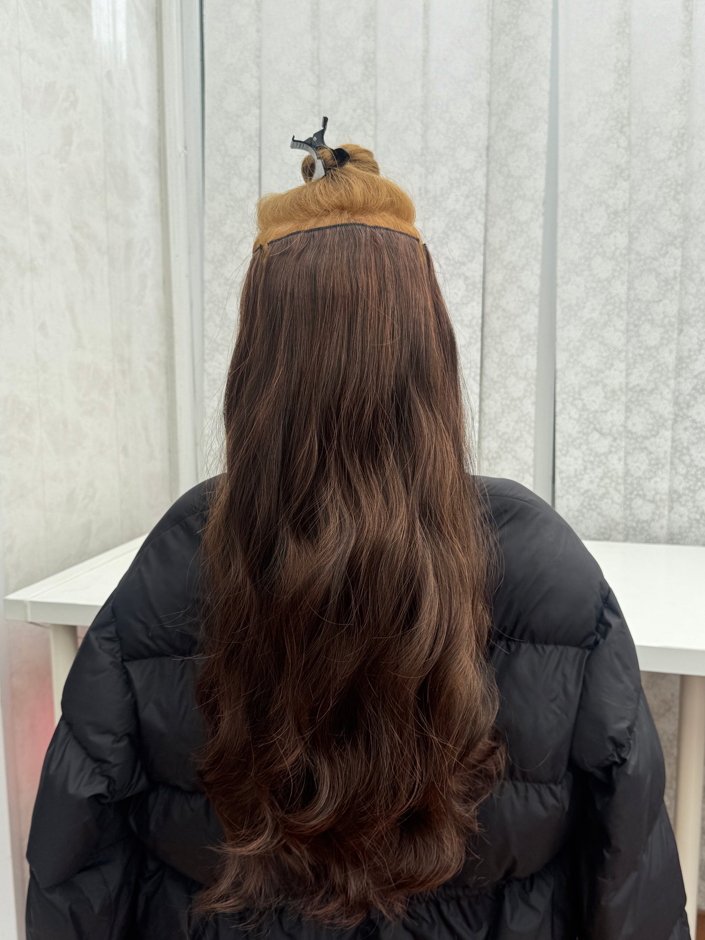 24’ Wavy 220g Bio-Protein Fibre Clip-in Hair Extensions - Rich Auburn