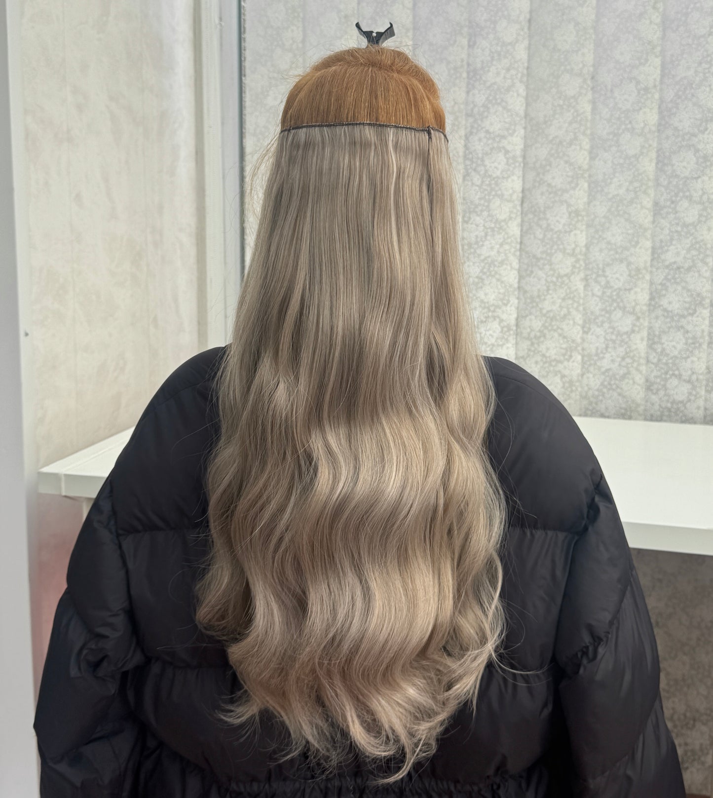 24’ Wavy 220g Bio-Protein Fibre Clip-in Hair Extensions - Mushroom Blonde