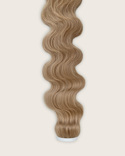 30” Wavy Tape-In Extensions – 210g Bio-Protein Fibre – Sandy Blonde