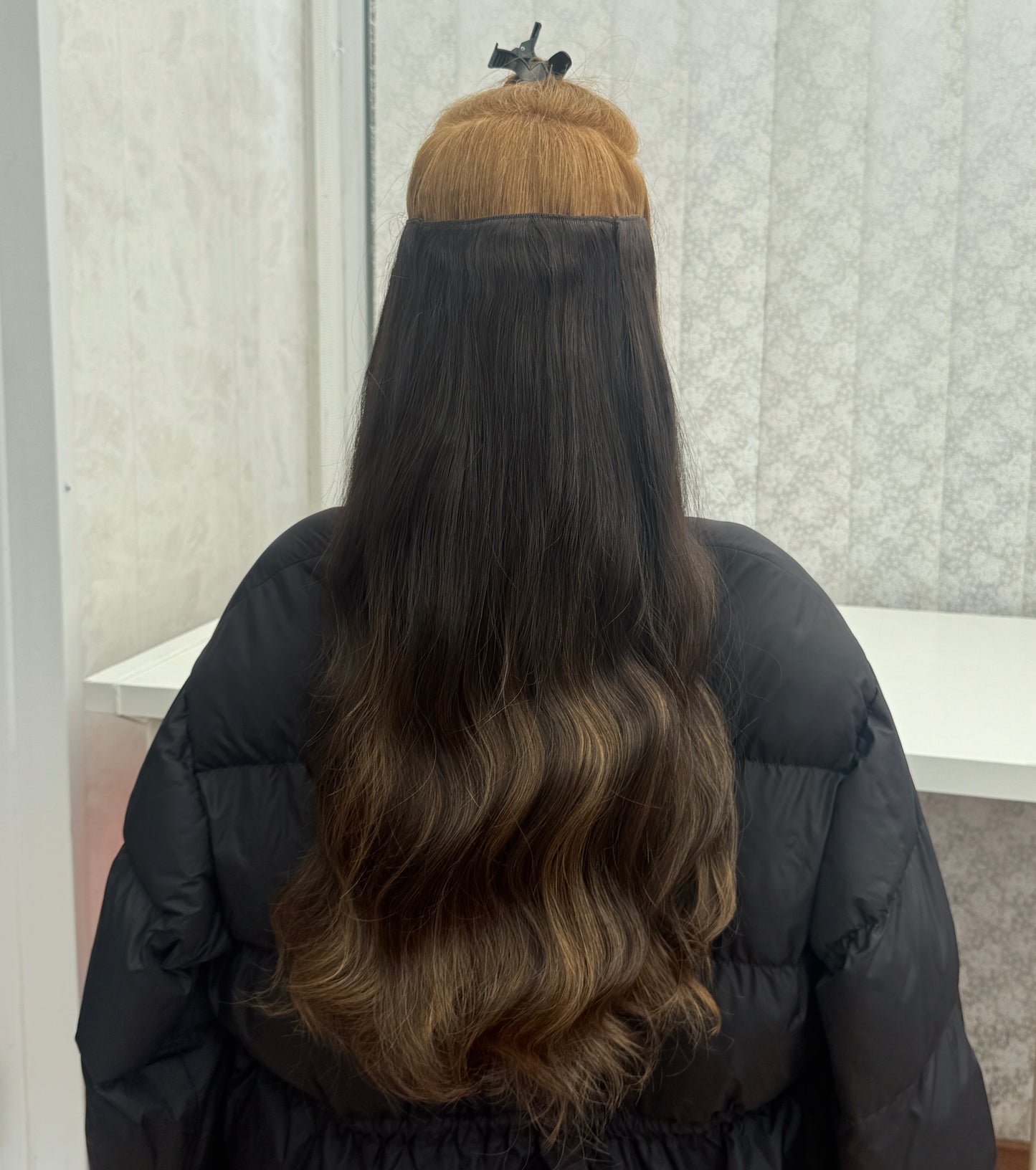 24’ Wavy 220g Bio-Protein Fibre Clip-in Hair Extensions - Chocolate Toffee Ombré